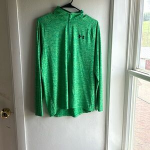 Green Under Armour Long Sleeve Quarter Zip